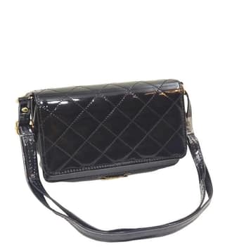 Magnifique Women's Hand/Sling/Side Bag/purse Polyurethane Western (Black)