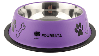 WUGO Fouresta Dog Bowl 720 ml, Non-Skid Food & Water Feeding Pet Bowl for Dogs, Puppies & Cats, Anti-Slip Pet Feeding Bowl (Original)