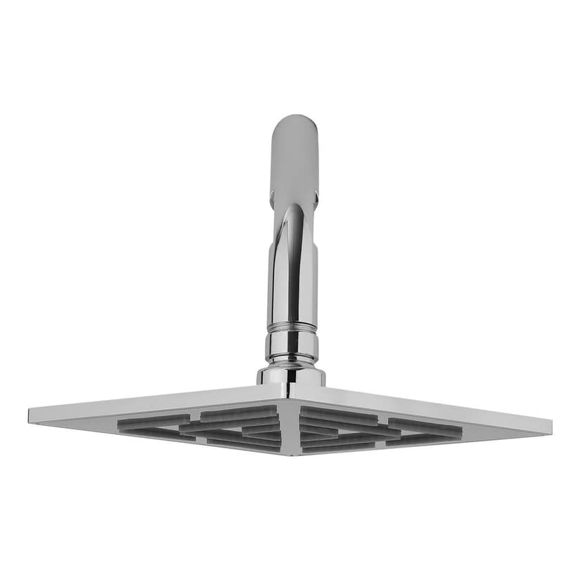 Orvos Overhead Shower, Futuristic maze design, Hiqh quality Stainless Steel, with salt tested chrome plating, 6x6 inches, head only, for high end luxury bathrooms view 2