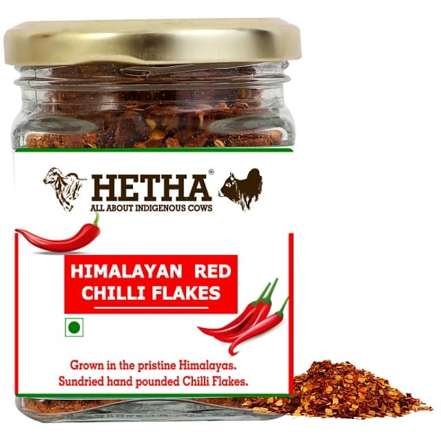 Himalayan Red Chilli Flakes (Size - 50g) by HETHA