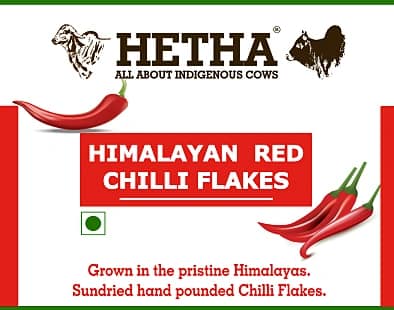 Himalayan Red Chilli Flakes (Size - 50g) by HETHA view 2