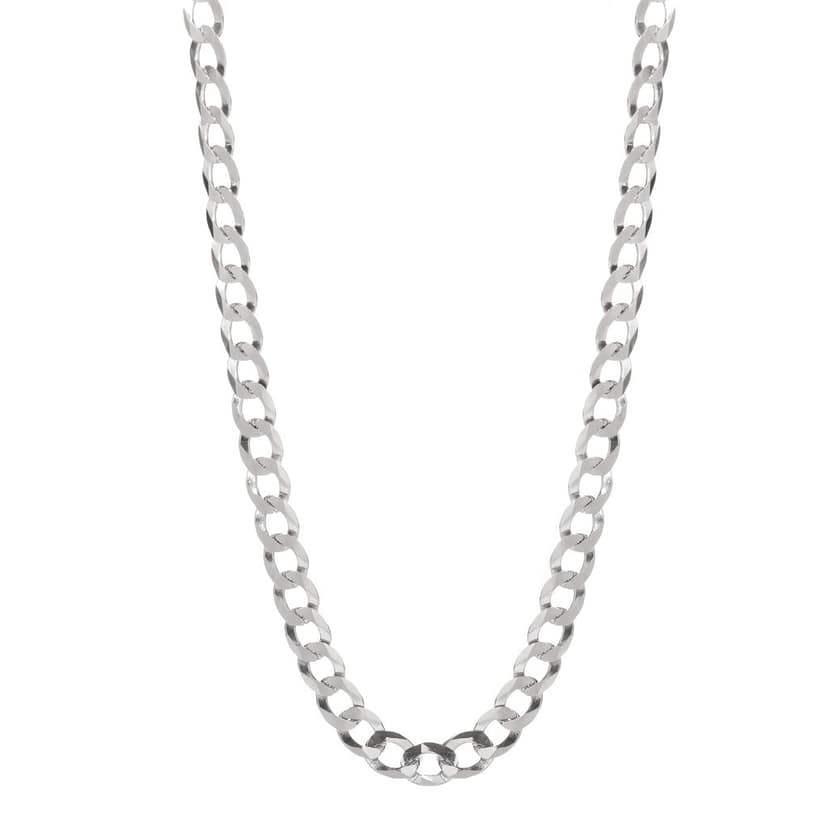 Sterling Silver Chain Necklace for Men & Women | Classic Curb Link Chain | 925 Silver Polished Finish I Weight - 14.8 g