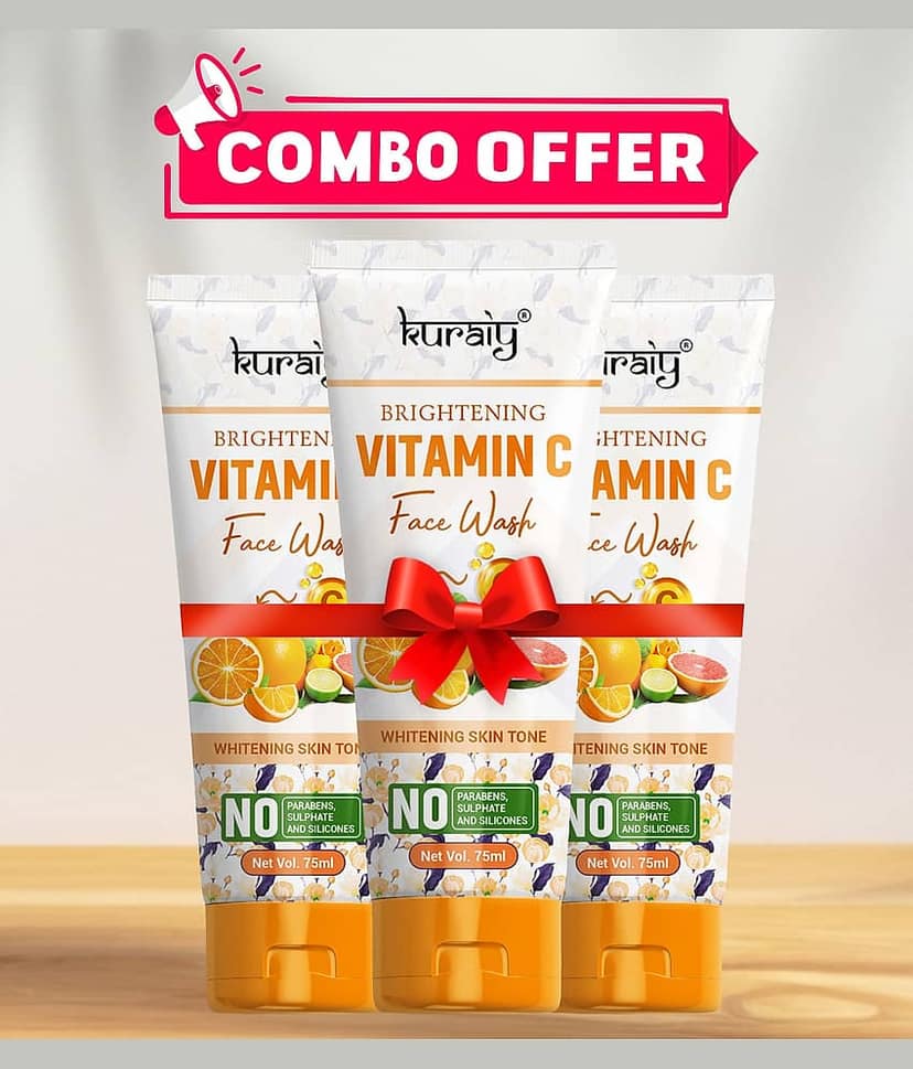 KURAIY Vitamin C for Face Cream Pigments Dark Spots Removal Facial Cream Pack Of 2