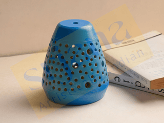 Srjana Terracotta T Light Holder 1pc