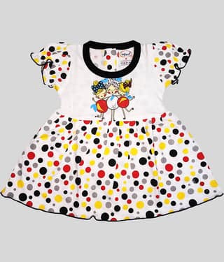 INFANT Pack of 1 Baby Girls Cotton Frock ( Red )