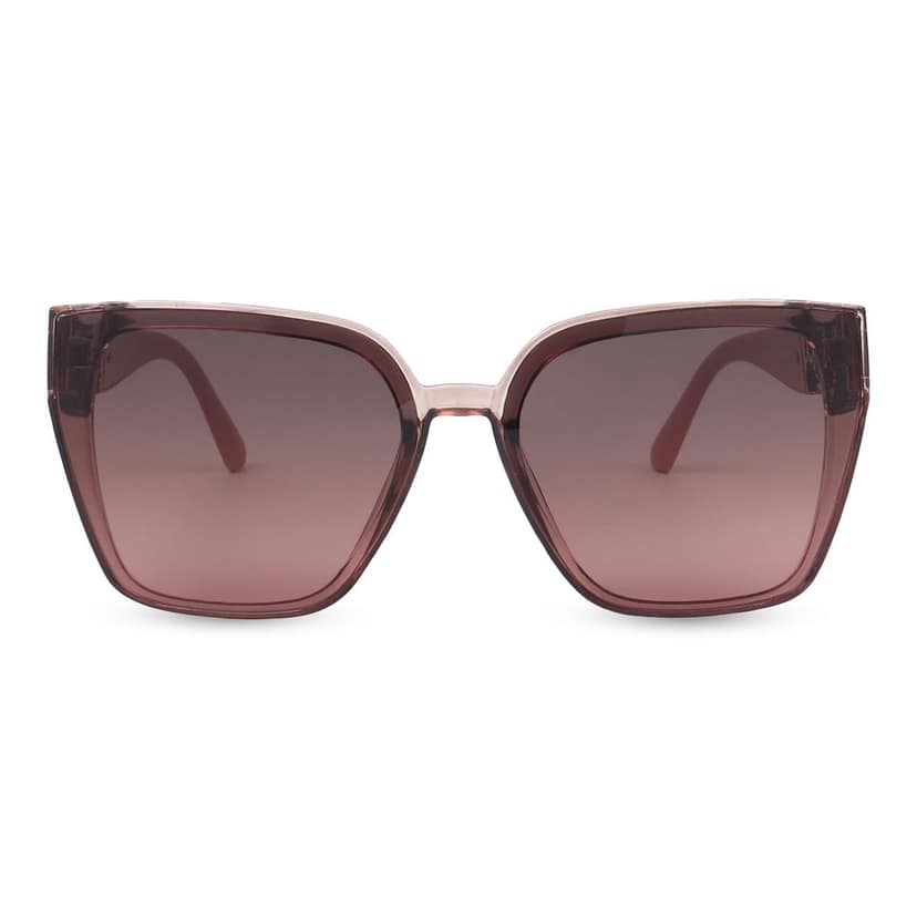 Eyenaks Premium Leather Sunglass For Women | UV400 Protection | Elegant Leather Design | Pack Of 1 (Marron) view 3