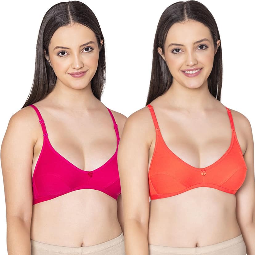 Bodycare polycotton wirefree convertible straps comfortable non padded bra-1531BB