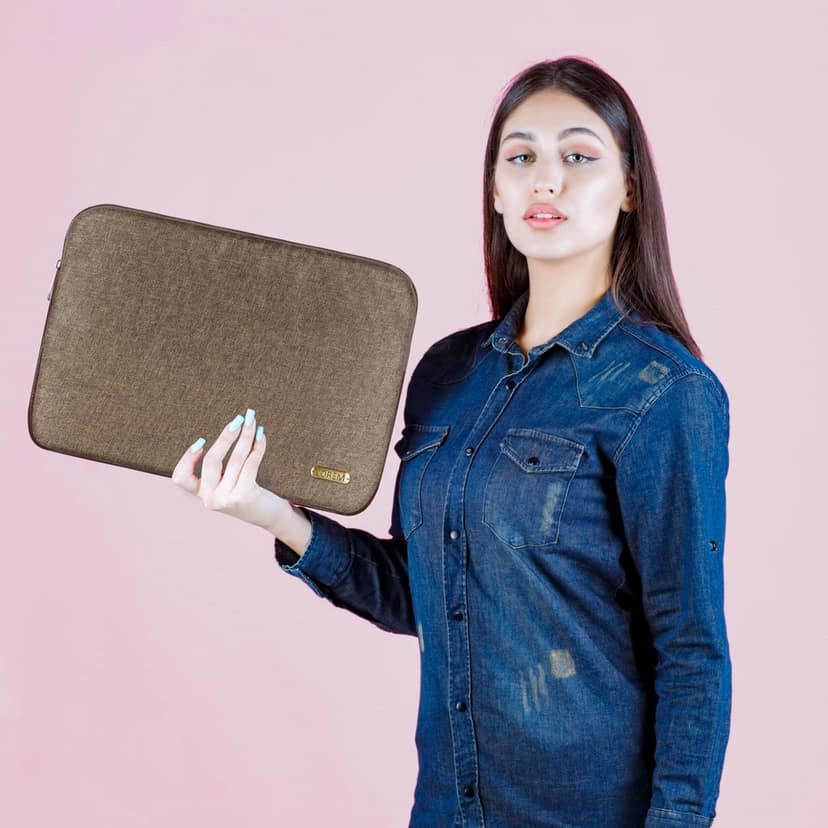 LOREM Laptop Sleeve Case Pouch for 13-15.6inch Laptops/Tablets/Surface/MacBook, Water Repellent, Stylish Design view 8