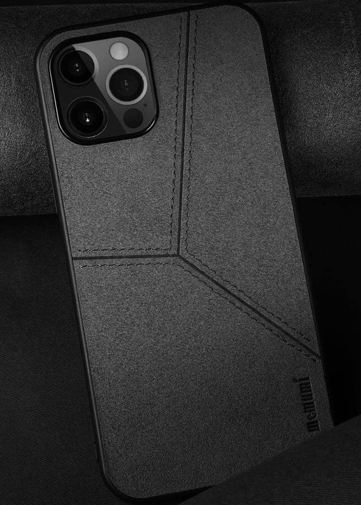 Memumi Lord Howe Series Canvas Back Cover Case for Apple iPhone 12 Mini - Black (5.4") view 6