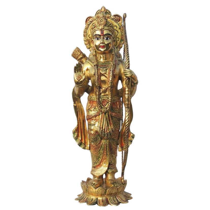 Brass Showpiece Ram Ji Statue Idol (BSMAS1419 R) view 2