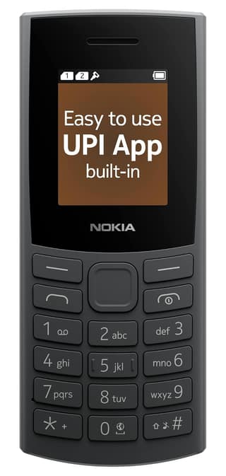 Nokia 106 4G Keypad Phone with 4G, Long-Lasting Battery, Wireless FM Radio & MP3 Player, and MicroSD Card Slot | | 1 Year Replacement Guarantee | Charcoal