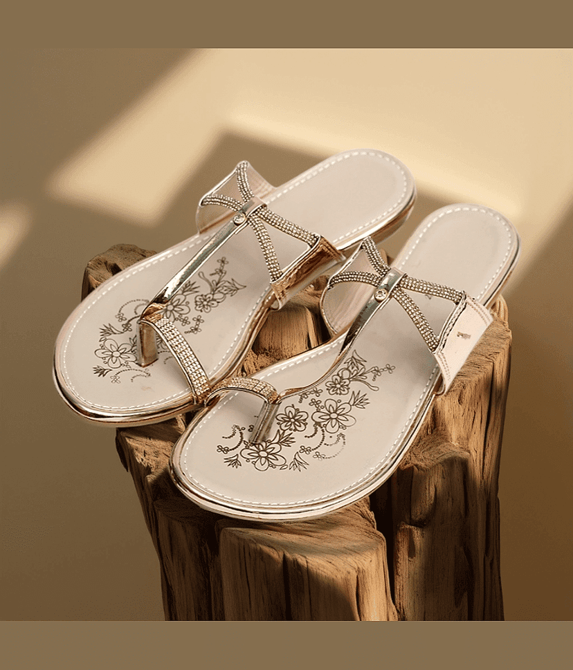 Dream Makers Gold Women's Flats