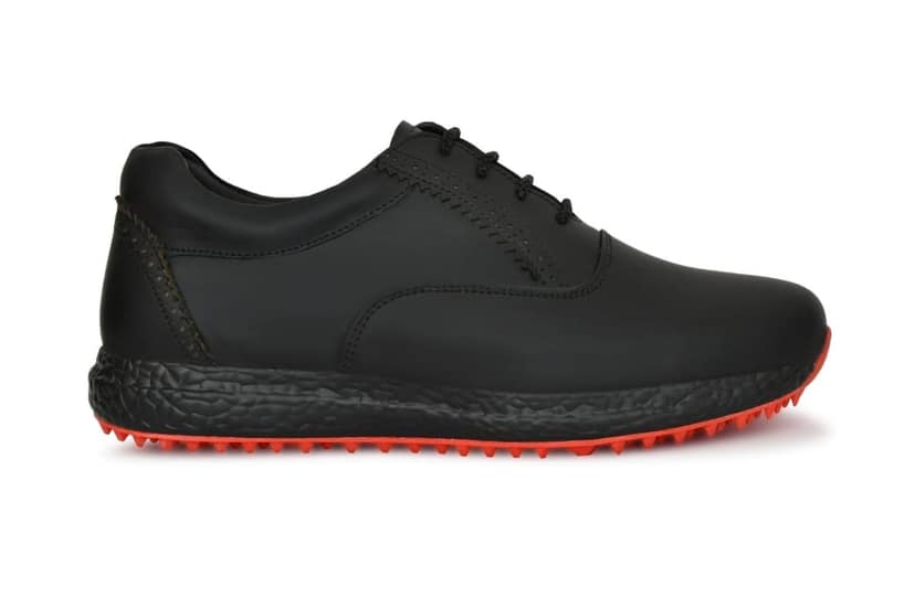 HITCARO Men's Proffessional Leather Golf Shoes | Lace-Up | Waterproof | Comfortable | Breathable view 2