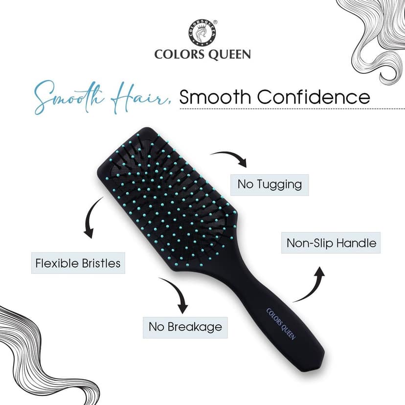 Colors Queen Small Flat Cushion Brush view 4
