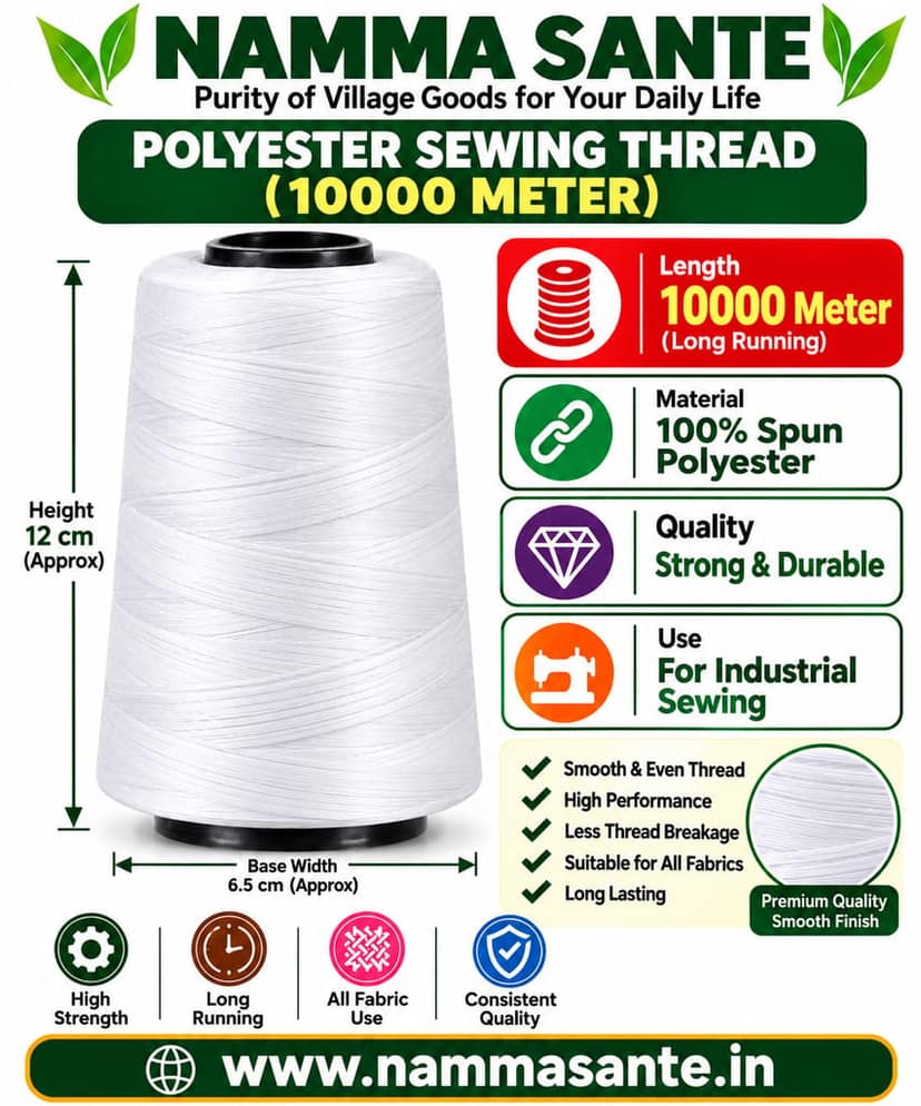 Polyester Sewing Thread 10,000Metre view 3