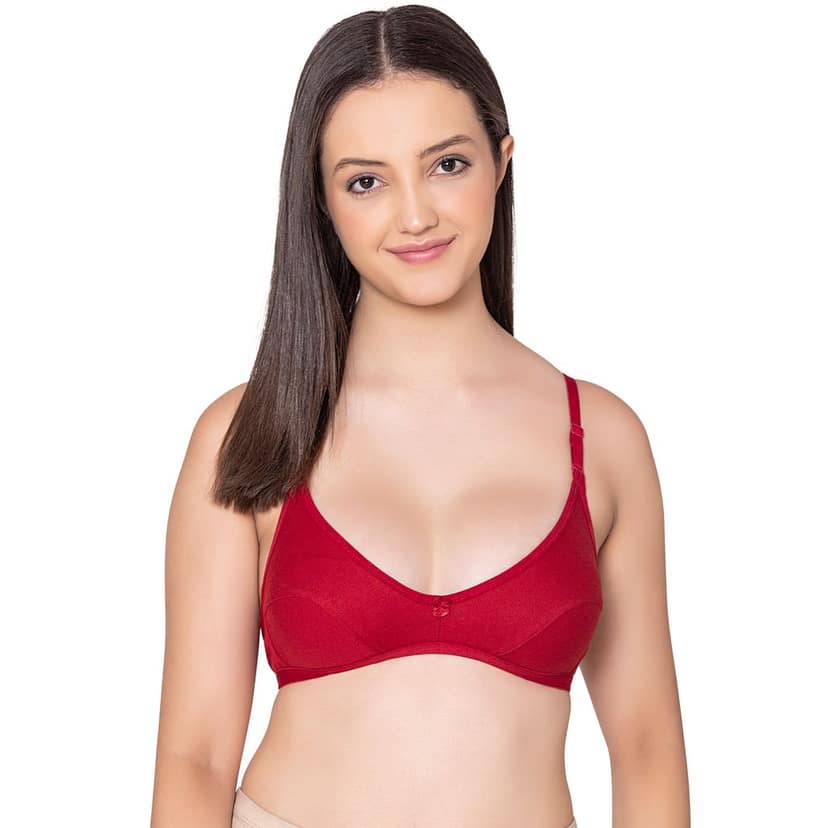 Bodycare polycotton wirefree convertible straps comfortable non padded bra-1531B