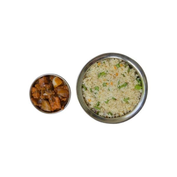 Paneer Manchurian Rice with Gravy Full