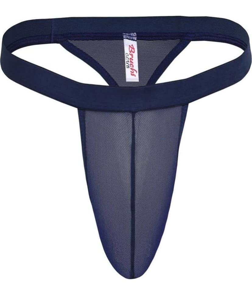 Bruchi Club Pack of 1 Nylon G-String For Men's ( Black )