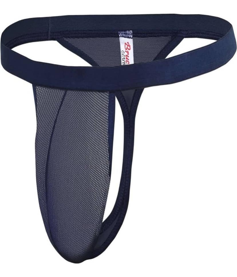 Bruchi Club Pack of 1 Nylon G-String For Men's ( Black ) view 2