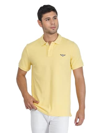 Solid Polo Shirt - PALE BANANA