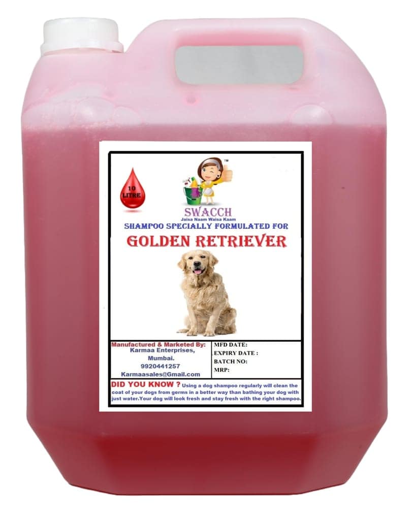 SWACCH Shampoo Specially FORMULATED for Golden Retriever (10 Litre) Jasmine view 2