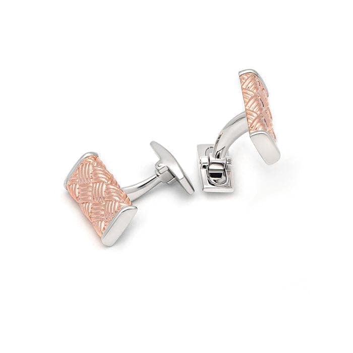 18k Rose Gold Plated Silver Classic Boulevard Limited Edition Cufflinks view 5