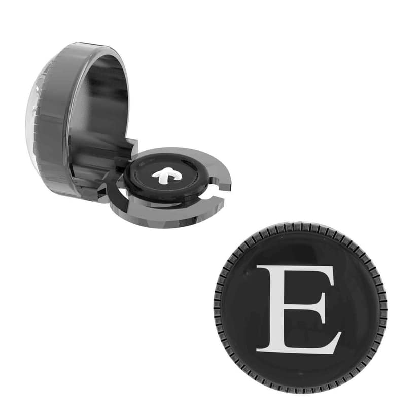 The Smart Buttons - Shirt Button Cover Cufflinks for Men - Personalized Initials - E view 7