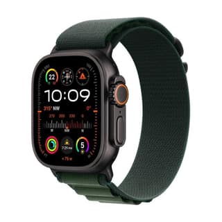 Apple Watch Ultra 2 GPS + Cellular 49mm Black Titanium Dark Green Alpine Loop Large
