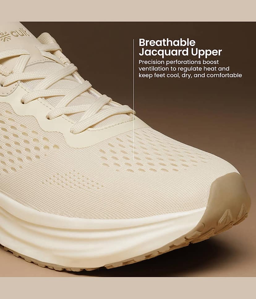 Cult StridePro Beige Men's Sports Running Shoes view 4