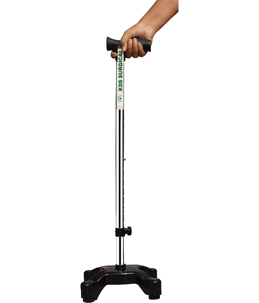 KDS SURGICAL 4 Leg Quadripod Croome Black Walking Sticks view 2