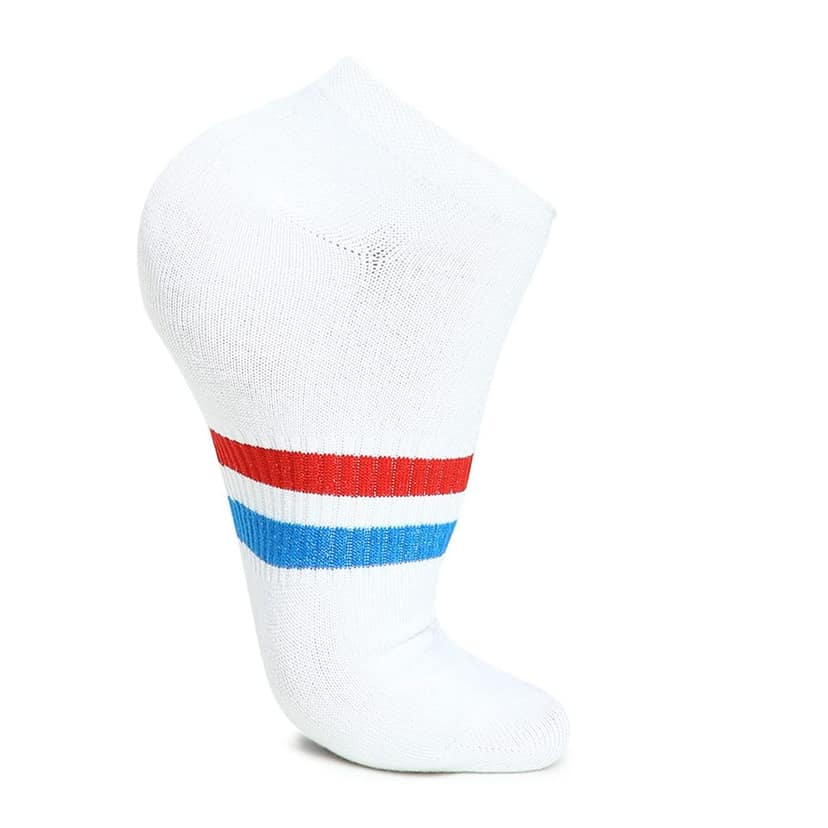 Kolor Fusion Men & Women Striped Low Cut Cotton Ankle Length Sneaker Socks (Pack Of 5) view 3