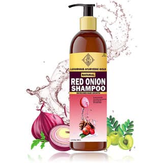 Red Onion Shampoo for Hair Growth and Scalp Treatment Pack of 1, Pink, Fresh, 200 ML