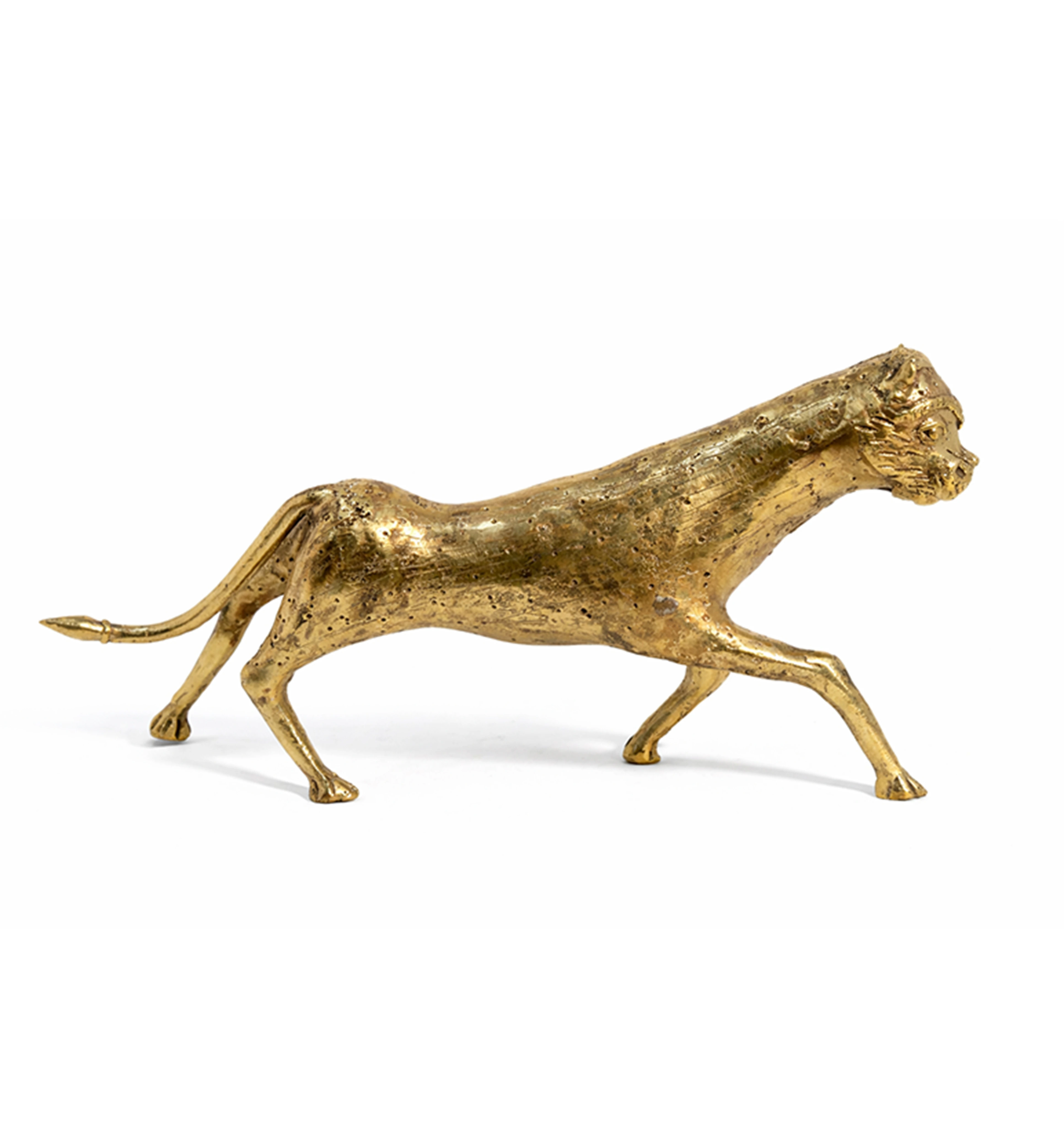 Handcrafted Brass Tribal Panther Showpiece view 2