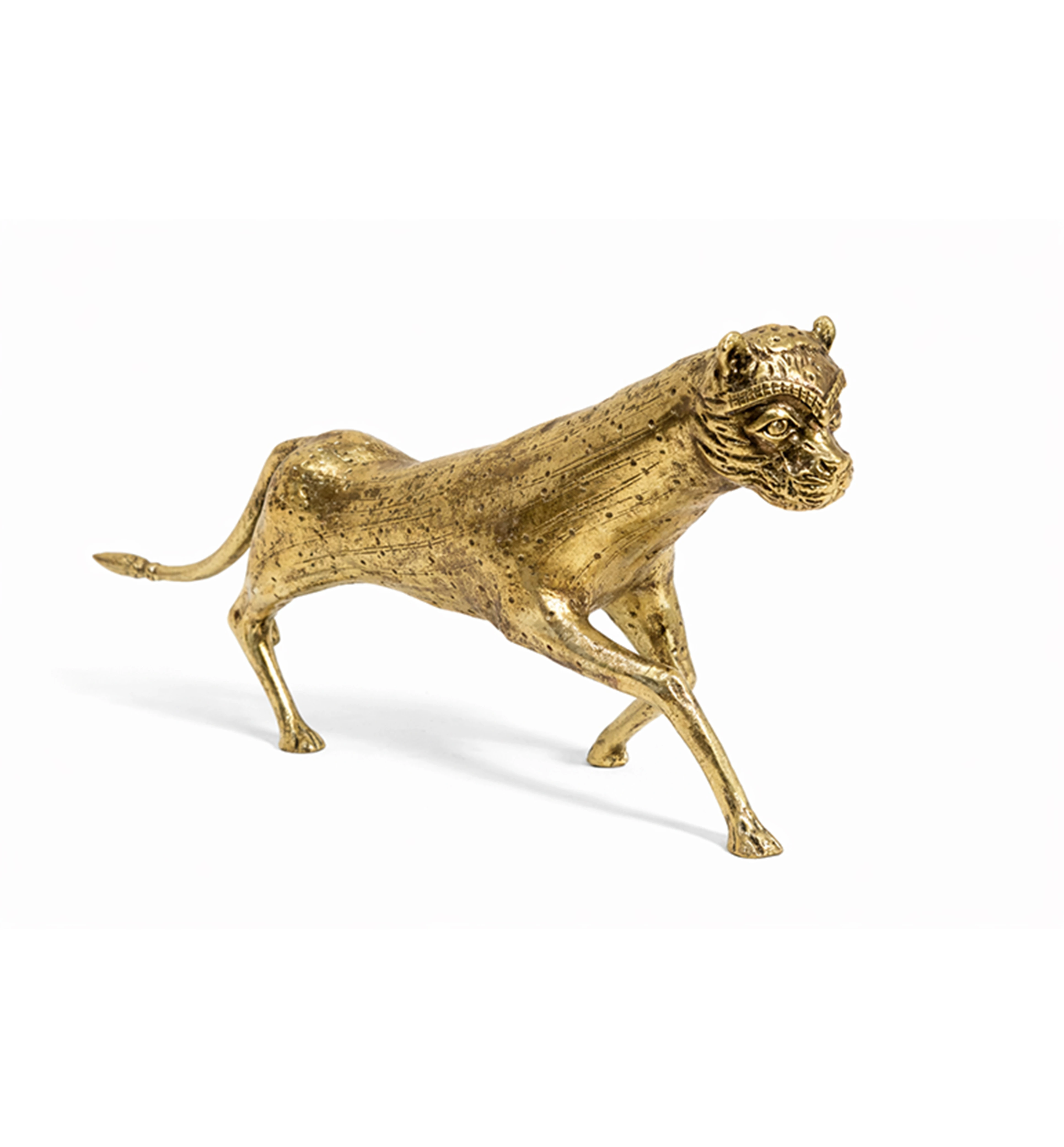 Handcrafted Brass Tribal Panther Showpiece view 3