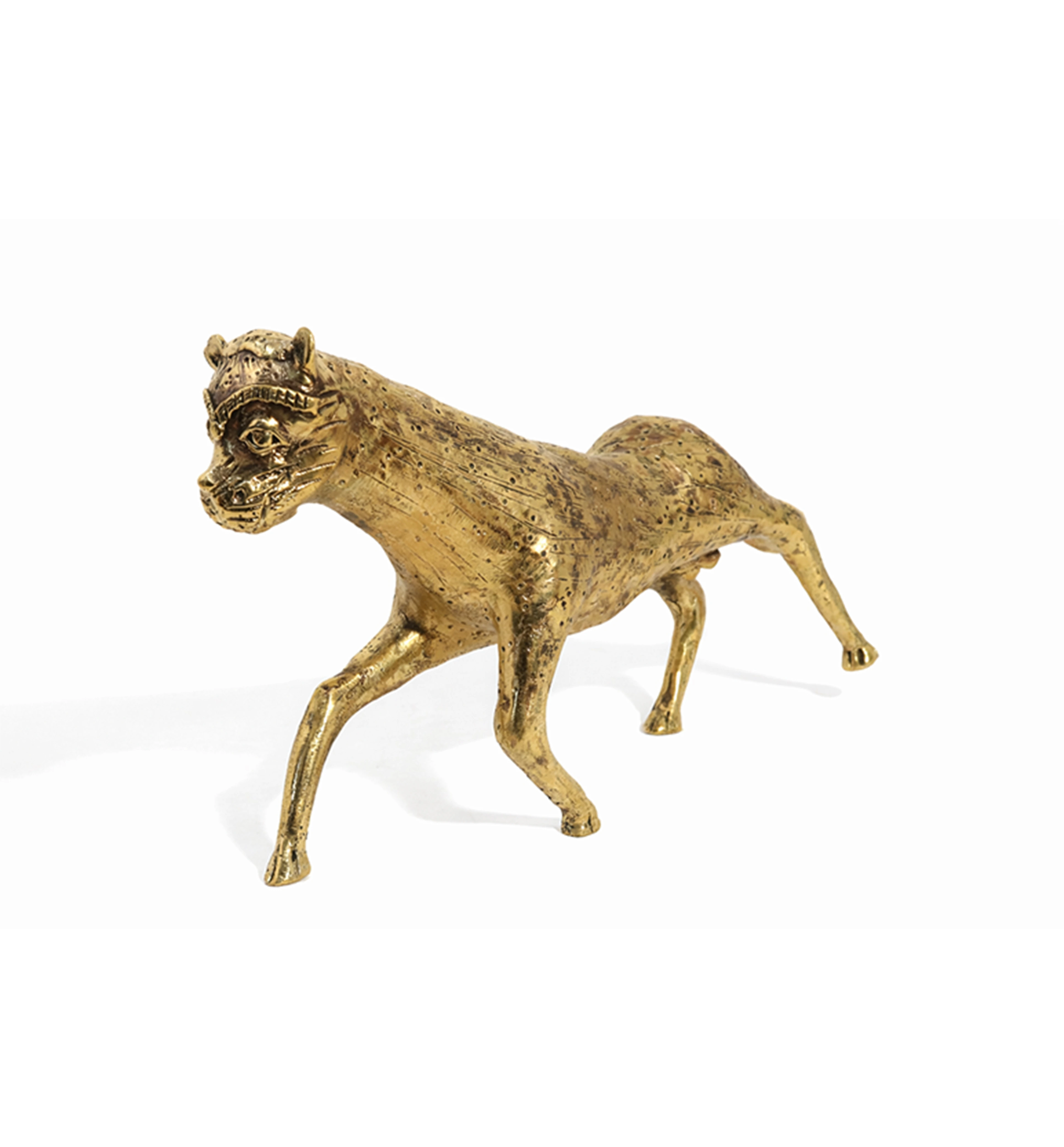 Handcrafted Brass Tribal Panther Showpiece view 4