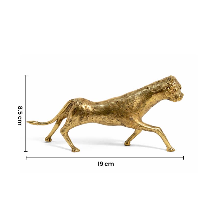 Handcrafted Brass Tribal Panther Showpiece view 7