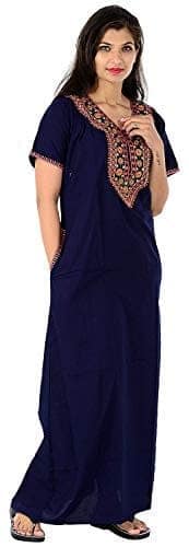 VALENCIA SLEEPWEAR Women Lizzy Bizzy Resham Embroidery Maxi Gown Nighty view 9