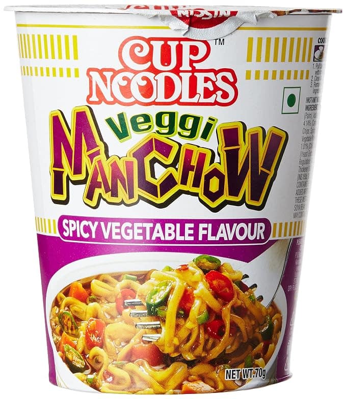 Nissin Cup Noodles Veggi Manchow, 70g