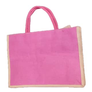Pink Jute Bag