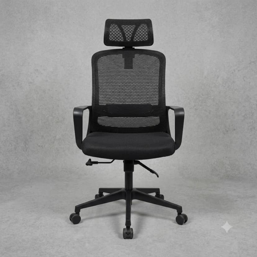 Kantva Ergonomic High Back Mesh Office Chair with Adjustable Headrest and Lumbar Support view 2