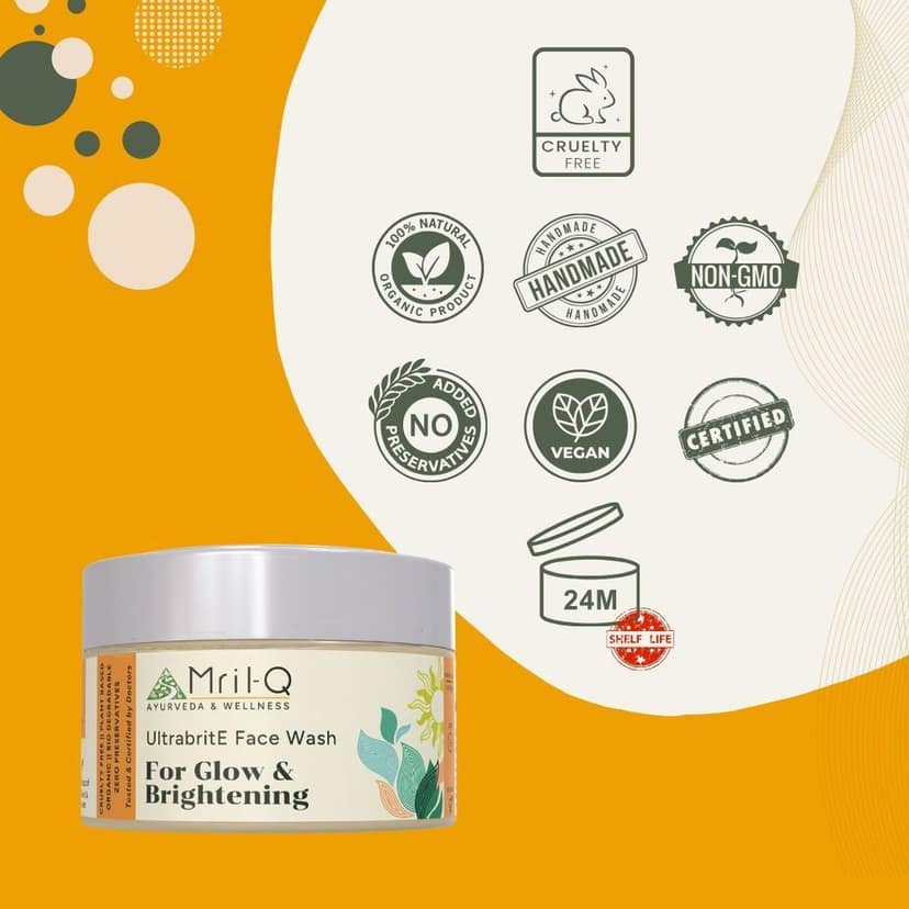 MrilQ Ultra Brite Face Wash | Brightening Vitamin C enriched | Daily Use | Normal , Mature, Dry, Combination Skin view 6