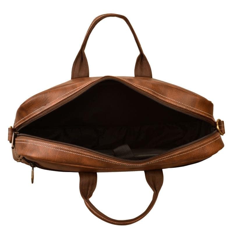 LOREM 10L Faux Leather Messenger Bag For Men & Women-UF view 7