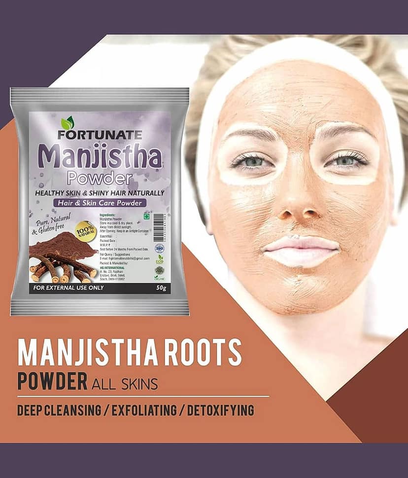 Organic Manjistha Root Powder | Rubia Cordifolia (Indian Maddar) view 2