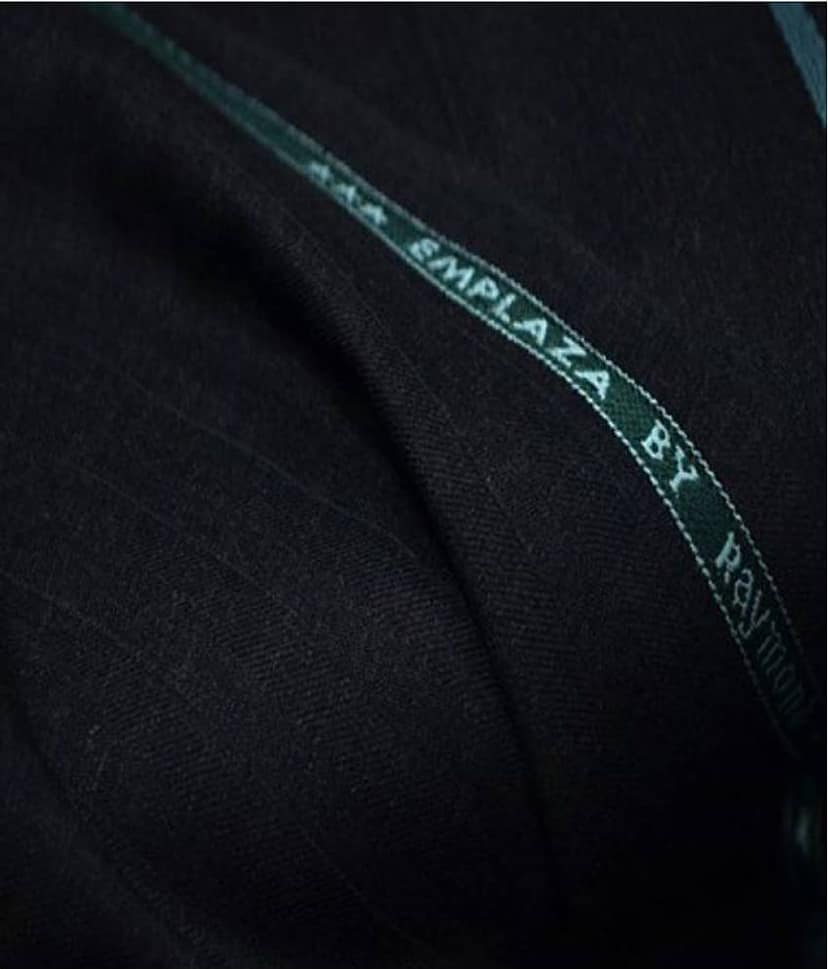 Raymond Black Poly Blend Unstitched Pant Pc