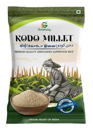 Grainoxy Kodo Millet, Unpolished - 500 g