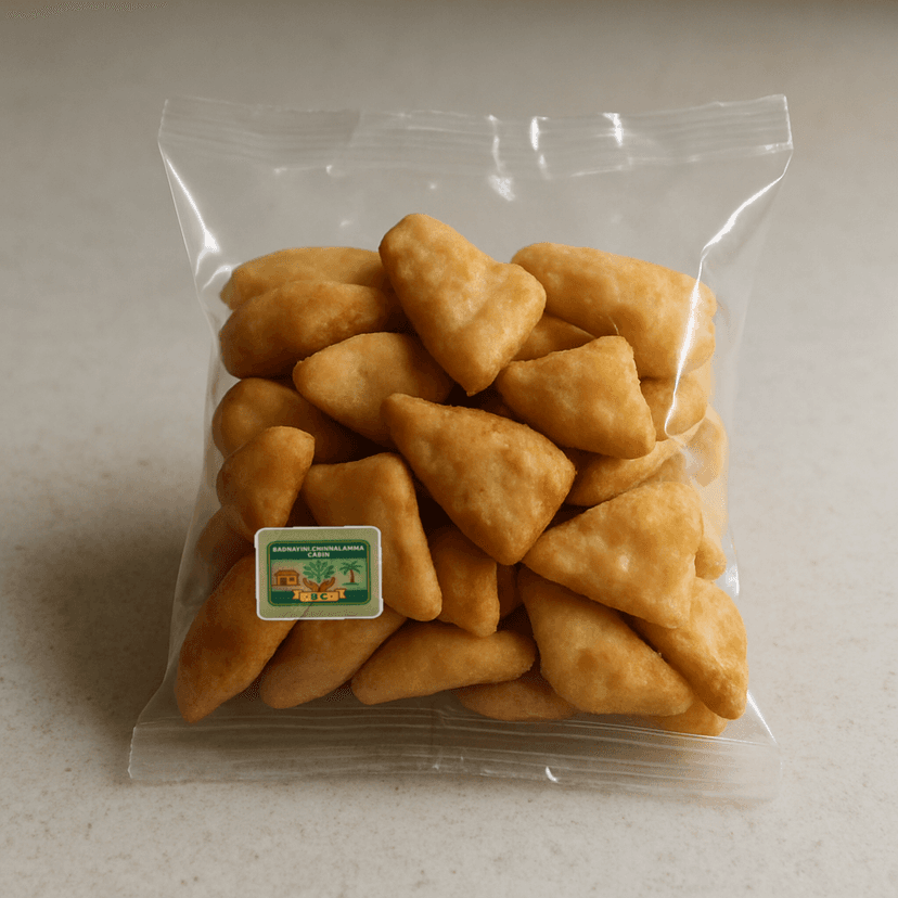 Badnayini.Chinnalamma Cabin's shakkarpara - traditional indian snack