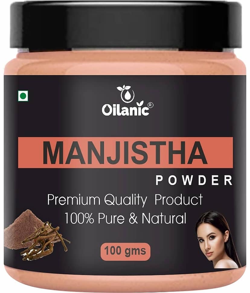 Oilanic Natural Manjistha Powder For Haircare Face Mask Masks 100 gm