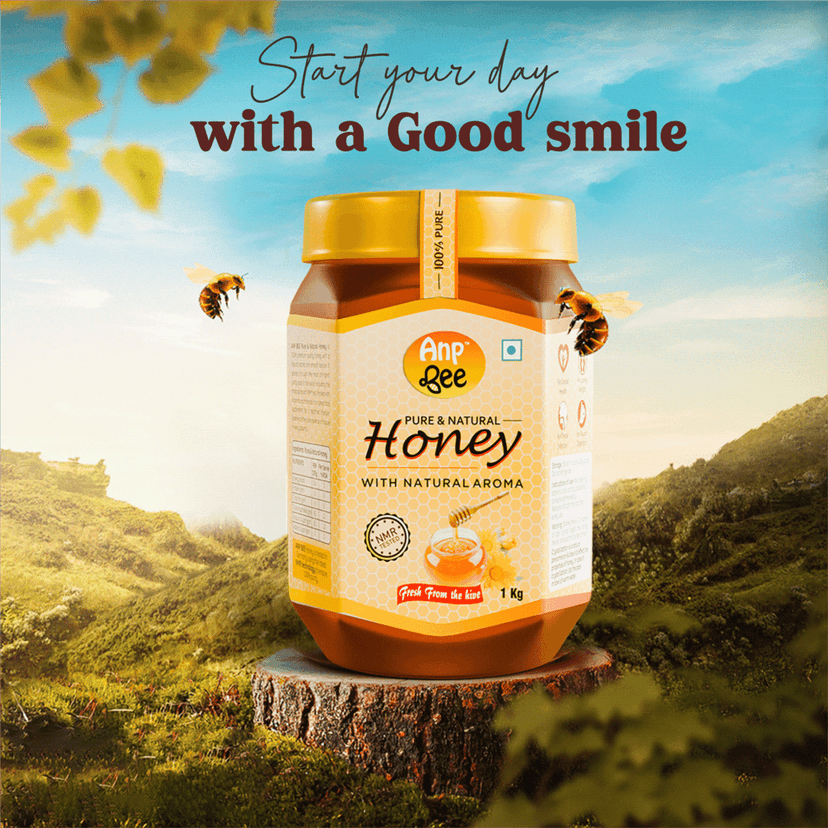 ANP BEE Raw Natural Honey 1kg I NMR Approved Pure Honey I Helps in Weight Loss & Boost Immunity, Unprocessed, and Unfiltered I Beekeeper Honey view 10