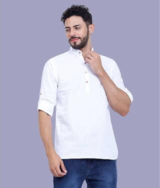 TrendiVastra - White 100% Cotton Slim Fit Men's Casual Shirt ( Pack of 1 )