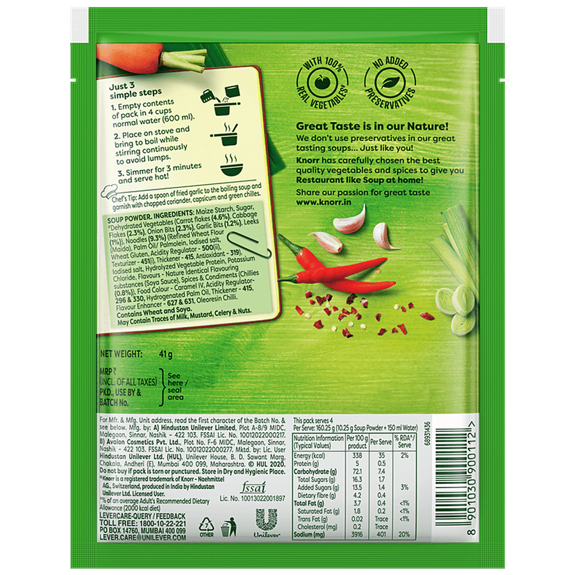 Knorr Classic Hot & Sour Vegetable Soup, 43 G (Pack Of 8) view 2